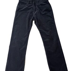 Black corduroy Kirkland Signature 5 pocket straight leg pants